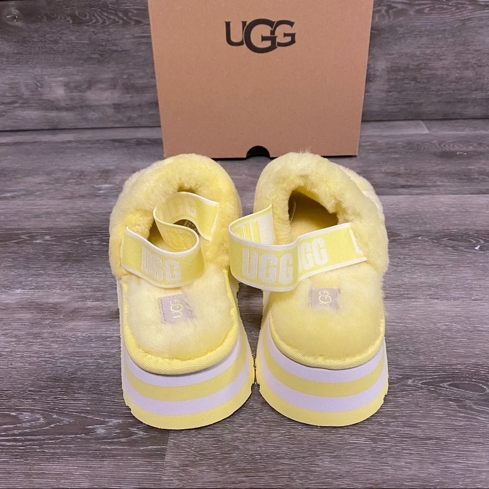 UGG | Disco Slides In Margarita Yellow New In Box Size 8